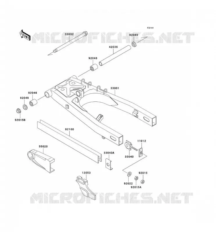 BRAS OSCILLANT Kawasaki MOTOS 250 2000 KLE250  KLE250-A5