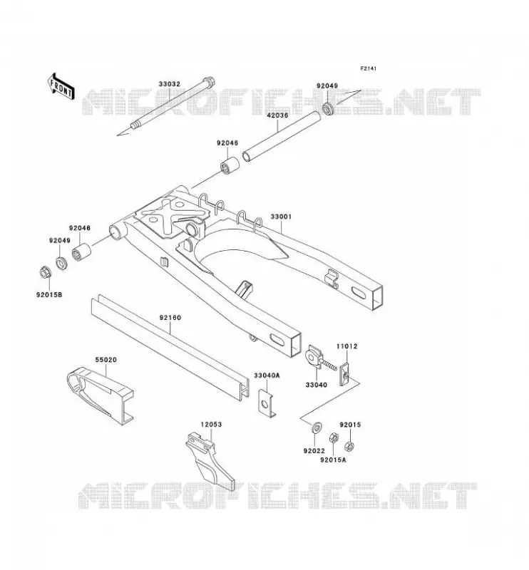 BRAS OSCILLANT Kawasaki MOTOS 250 2001 KLE250  KLE250-A6