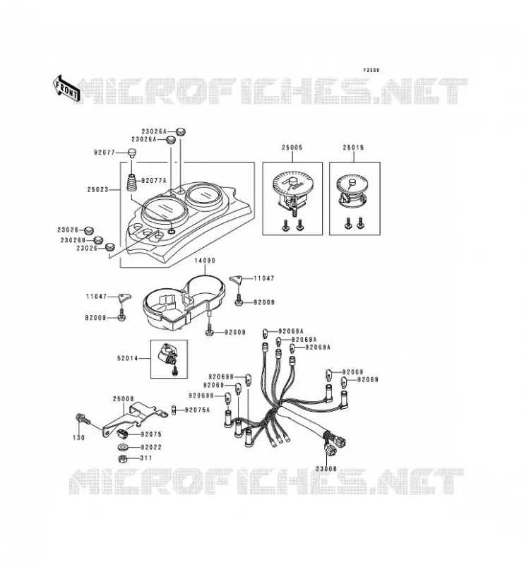 COMPTEURS Kawasaki MOTOS 500 2000 KLE500  KLE500-A10