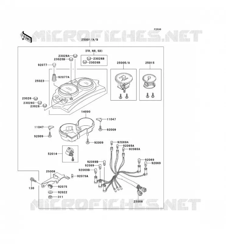 COMPTEURS Kawasaki MOTOS 500 1993 KLE500  KLE500-A3