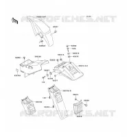 GARDE BOUE pour Kawasaki KLE500 1993