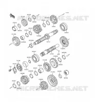 TRANSMISSION pour Kawasaki KLE500 1995
