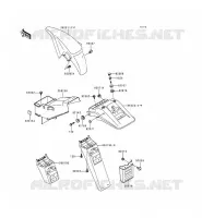 GARDE BOUE pour Kawasaki KLE500 1997