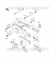 BRAS OSCILLANT pour Kawasaki KLE500 1998
