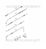 CABLES pour Kawasaki KLE500 1998