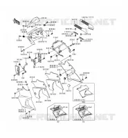 CARENAGE pour Kawasaki KLE500 1998