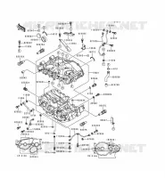 CARTER MOTEUR(S) pour Kawasaki KLE500 1998