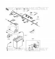 CHASSIS EQUIPMENT ELECTRIQUE pour Kawasaki KLE500 1998