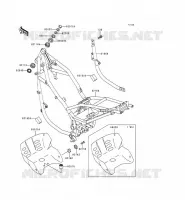 CH&Acirc;SSIS pour Kawasaki KLE500 1998