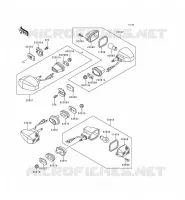 CLIGNOTANTS pour Kawasaki KLE500 1998