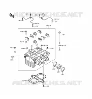CULASSE pour Kawasaki KLE500 1998