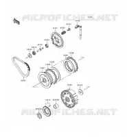 EMBRAYAGE pour Kawasaki KLE500 1998