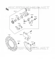 FREIN ARRIERE pour Kawasaki KLE500 1998