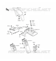 GARDE BOUE pour Kawasaki KLE500 1998