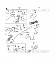 GUIDON pour Kawasaki KLE500 1998
