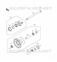 MOYEU AVANT pour Kawasaki KLE500 1998