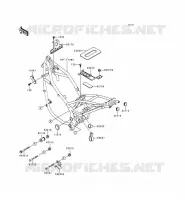 PIECE DE CADRE (COUVERTURE) pour Kawasaki KLE500 1998