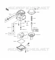 PI&Egrave;CES DE CARBURATEUR pour Kawasaki KLE500 1998