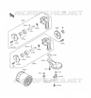 POMPE A HUILE pour Kawasaki KLE500 1998