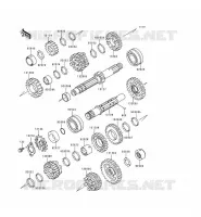 TRANSMISSION pour Kawasaki KLE500 1998