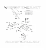 GARDE BOUE pour Kawasaki KLE500 2005