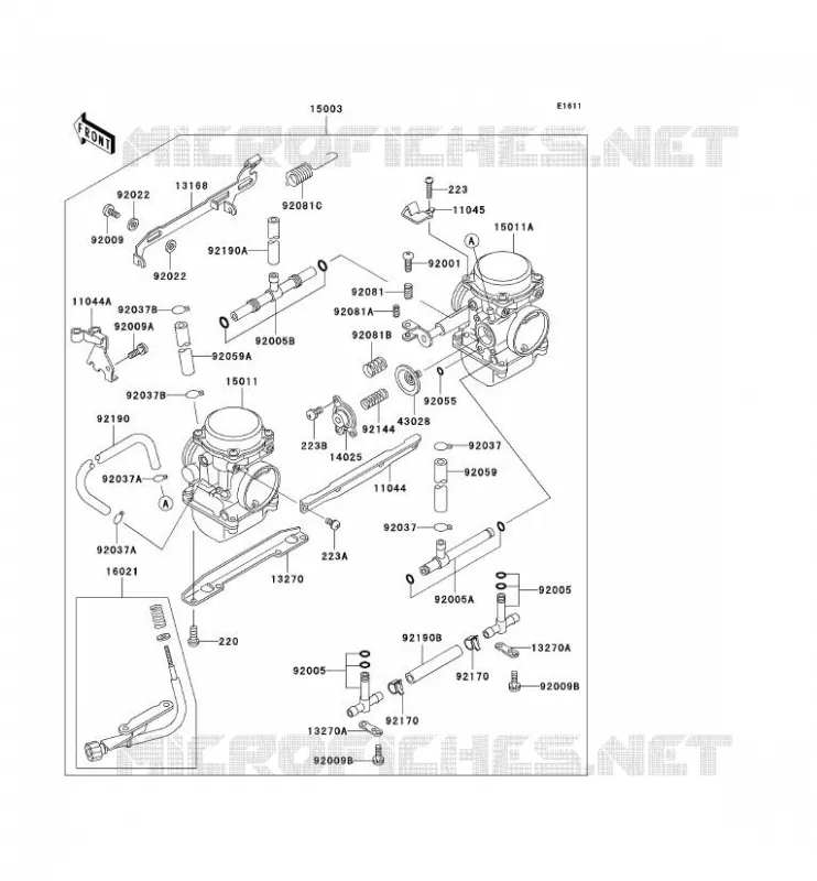 CARBURATEUR Kawasaki MOTOS 500 2005 KLE500  KLE500-B1P