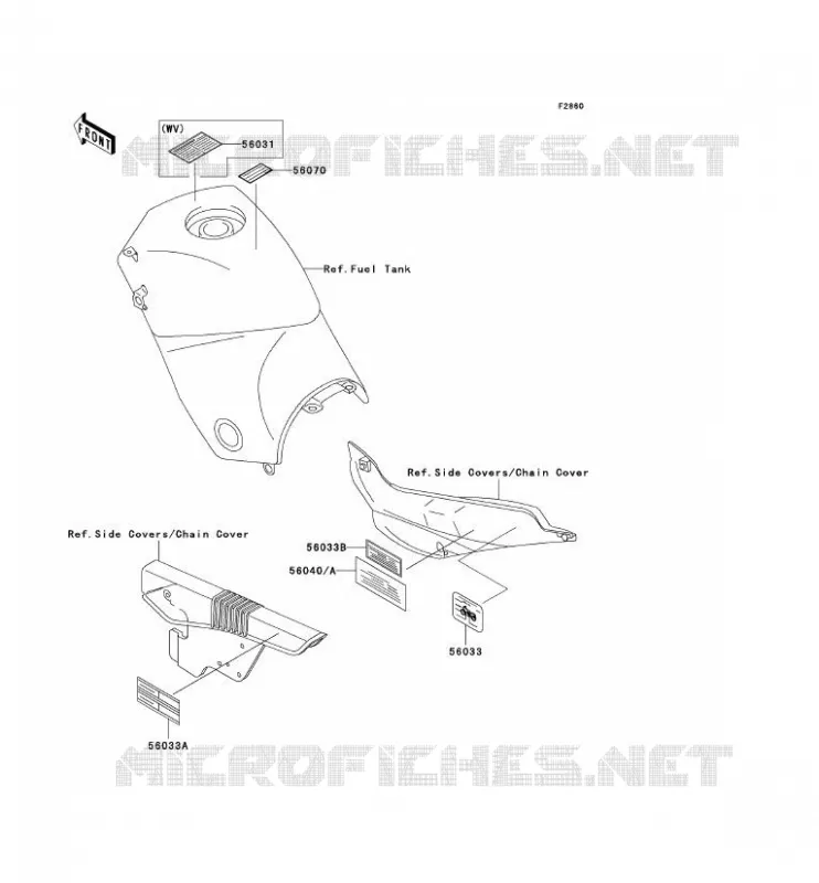 LABEL Kawasaki MOTOS 500 2005 KLE500  KLE500-B1P