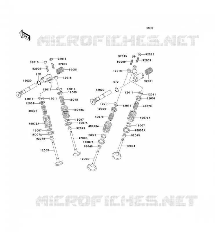 SOUPAPE Kawasaki MOTOS 500 2005 KLE500  KLE500-B1P
