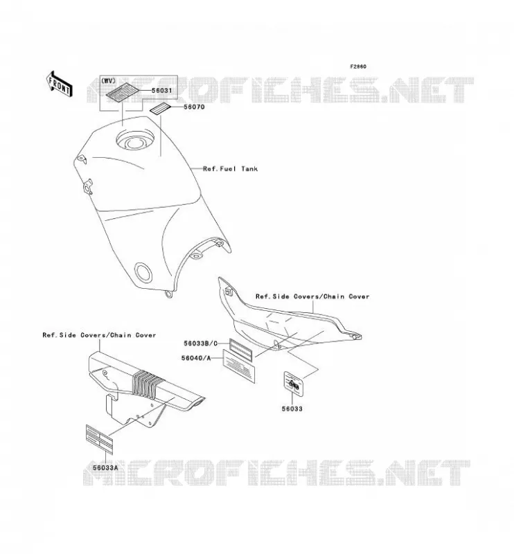 LABEL Kawasaki MOTOS 500 2006 KLE500  KLE500B6F