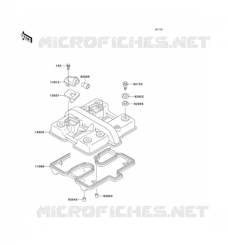 COUVRE CULASSE Kawasaki MOTOS 500 2006 KLE500  KLE500B6F