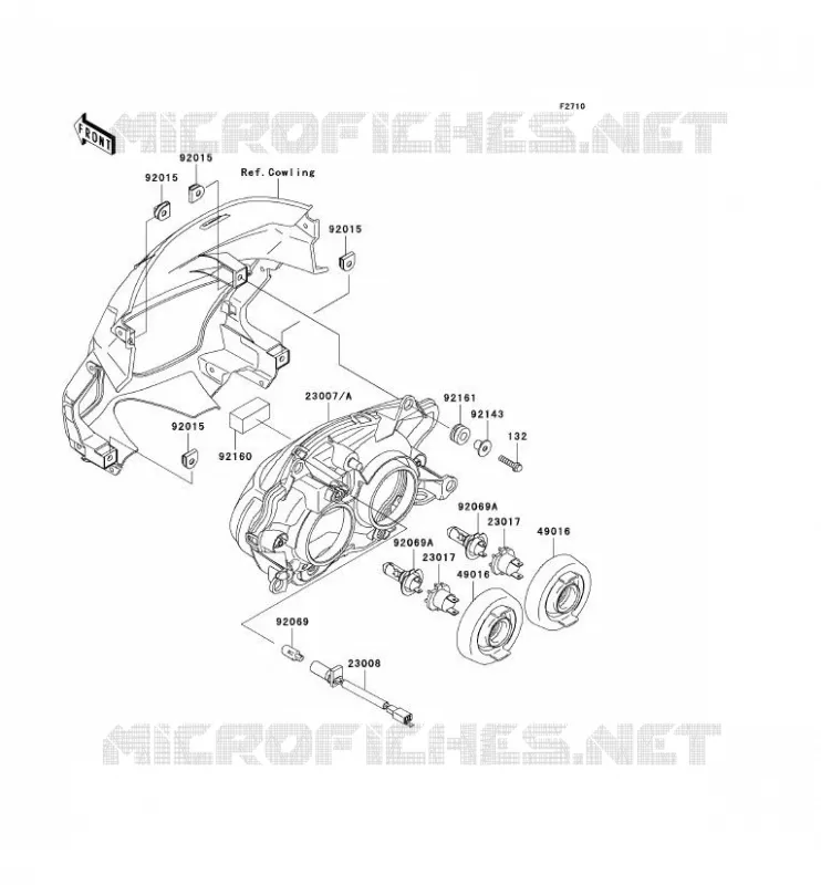 OPTIQUE(S) Kawasaki MOTOS 500 2006 KLE500  KLE500B6F