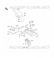 GARDE BOUE pour Kawasaki KLE500 2007