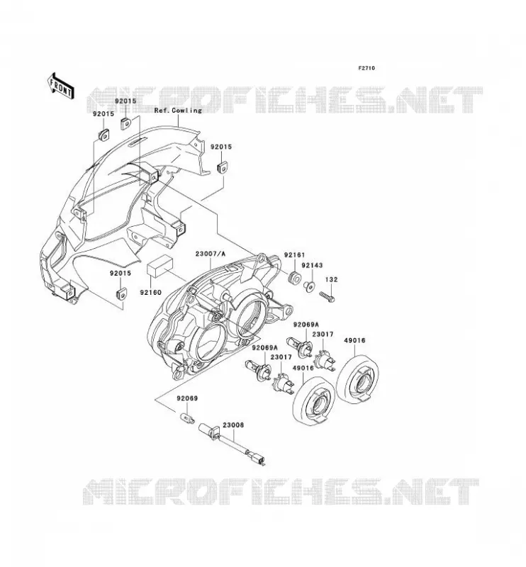 OPTIQUE(S) Kawasaki MOTOS 500 2007 KLE500  KLE500B7F
