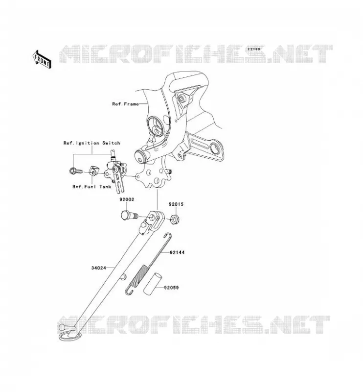 BEQUILLES Kawasaki MOTOS 650 2007 VERSYS 650  KLE650A7F