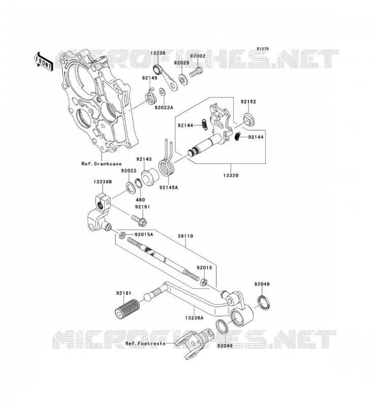SELECTEUR Kawasaki MOTOS 650 2007 VERSYS 650  KLE650A7F
