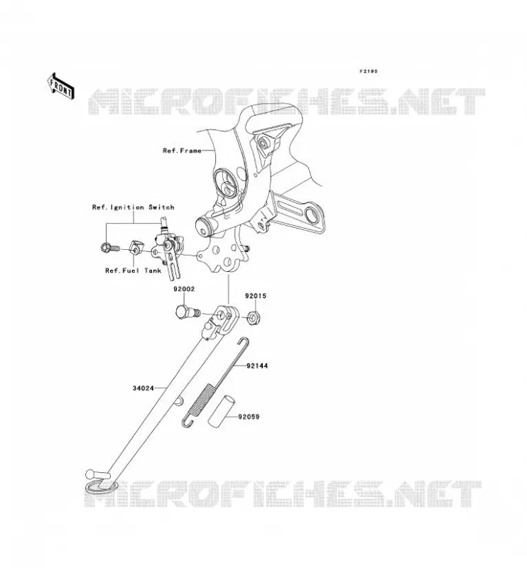 BEQUILLES Kawasaki MOTOS 650 2007 VERSYS 650  KLE650A7F