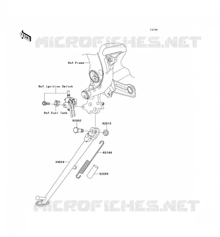 BEQUILLES Kawasaki MOTOS 650 2007 VERSYS 650  KLE650A7F