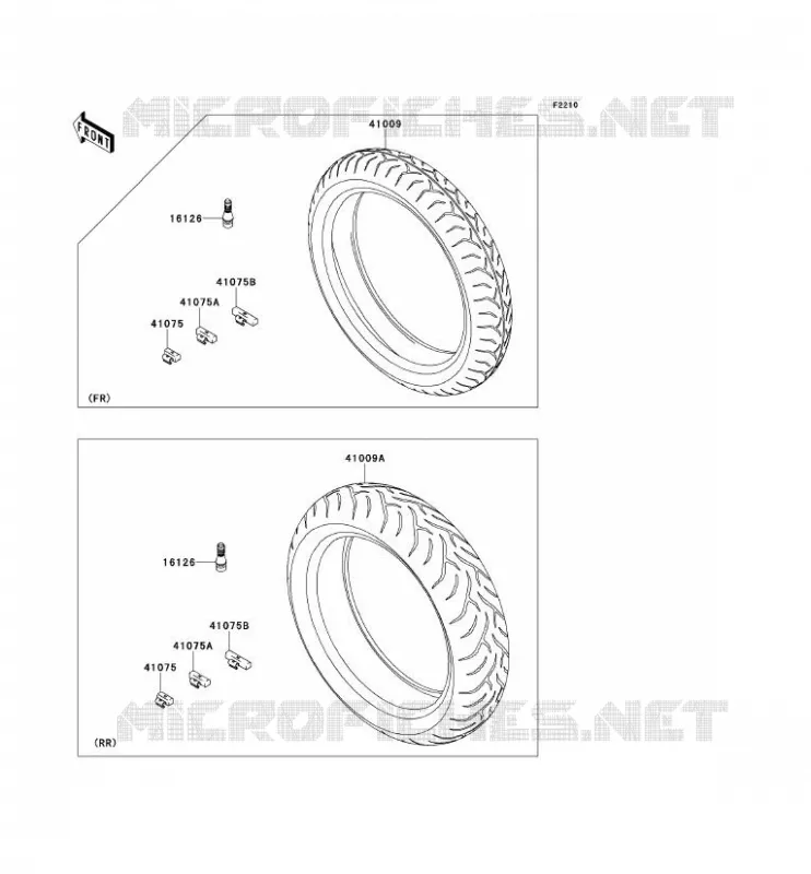 PNEUS Kawasaki MOTOS 650 2008 VERSYS 650  KLE650A8F