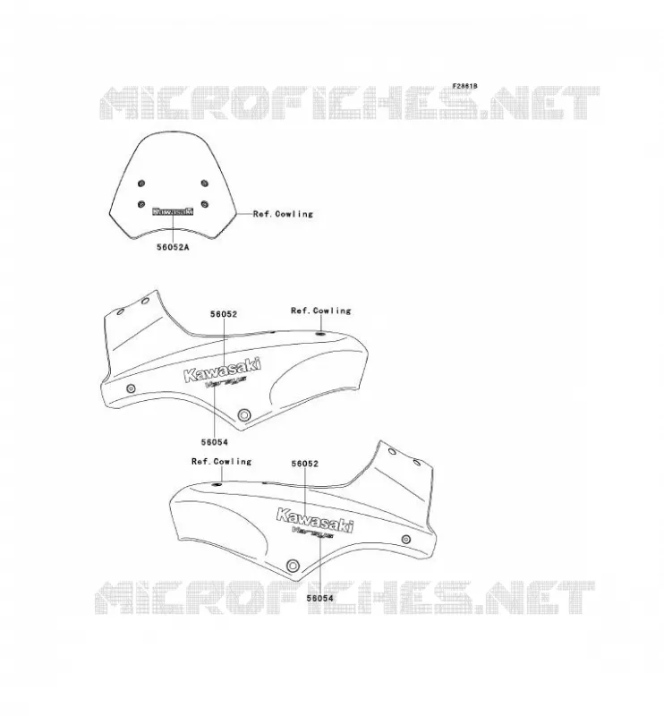 STICKER(GREEN)(ORANGE)(GRAY) Kawasaki MOTOS 650 2008 VERSYS 650  KLE650A8F