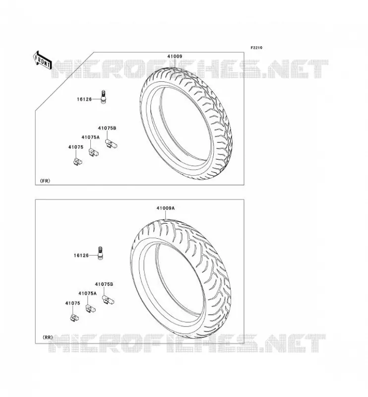 PNEUS Kawasaki MOTOS 650 2008 VERSYS 650  KLE650A8F