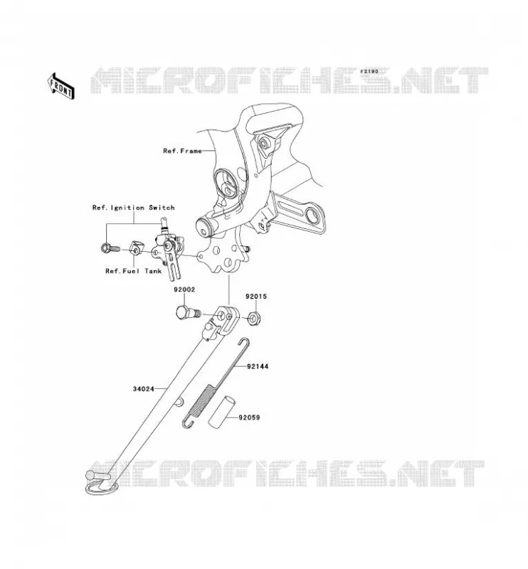 BEQUILLES Kawasaki MOTOS 650 2008 VERSYS 650  KLE650A8F