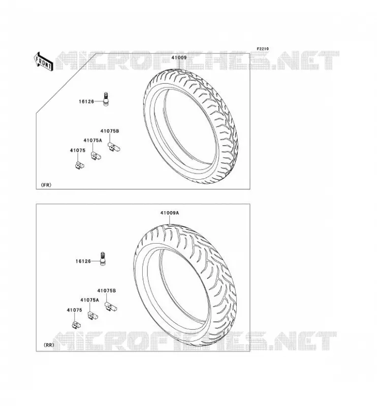 PNEUS Kawasaki MOTOS 650 2008 VERSYS 650  KLE650A8F
