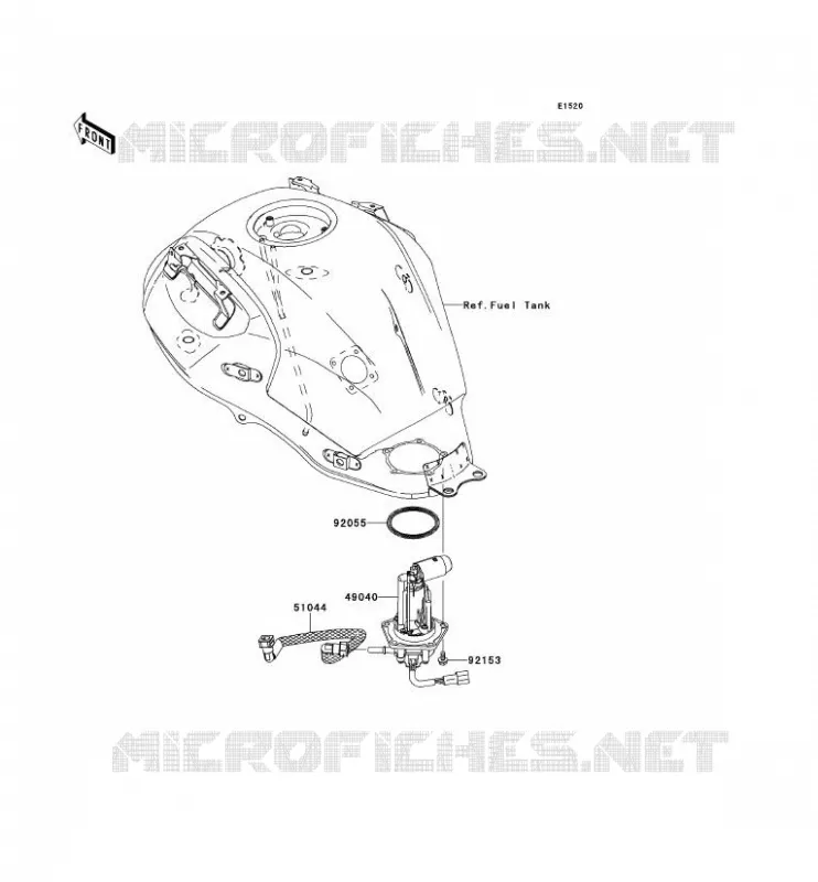 POMPE A ESSENCE Kawasaki MOTOS 650 2009 VERSYS 650  KLE650A9F