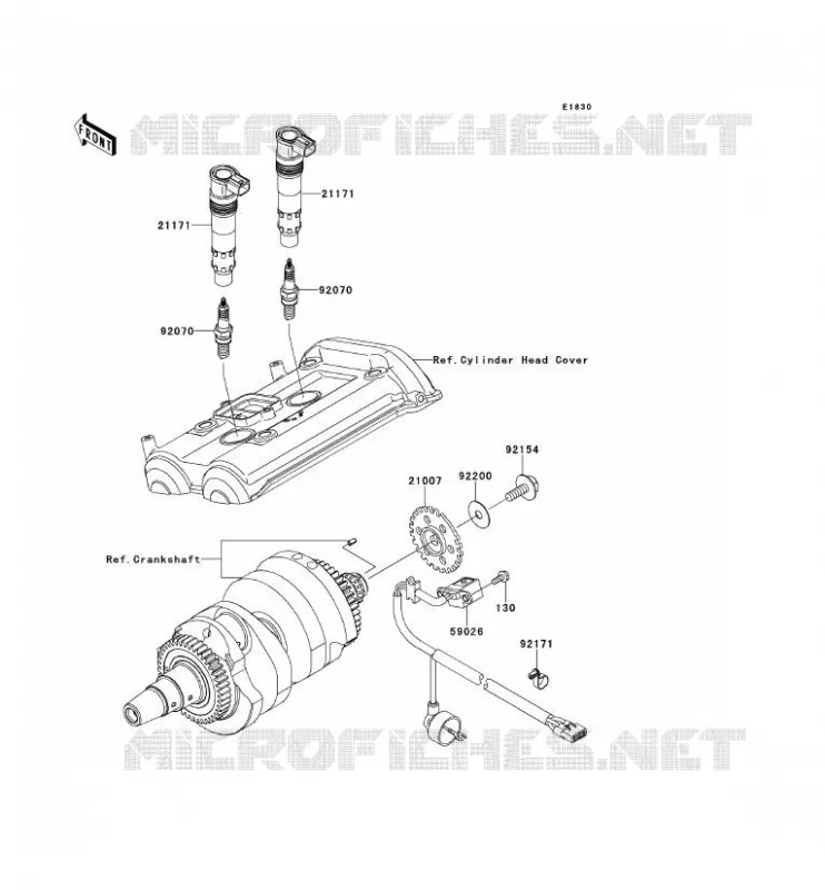 SYSTEME D&acute;ALLUMAGE Kawasaki MOTOS 650 2011 VERSYS 650  KLE650CBF