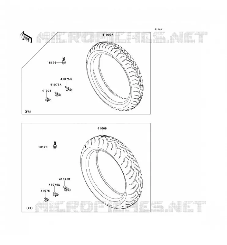 ROUE/PNEUS Kawasaki MOTOS 650 2012 VERSYS 650  KLE650CCF