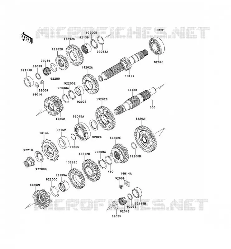TRANSMISSION Kawasaki MOTOS 650 2012 VERSYS 650  KLE650CCF