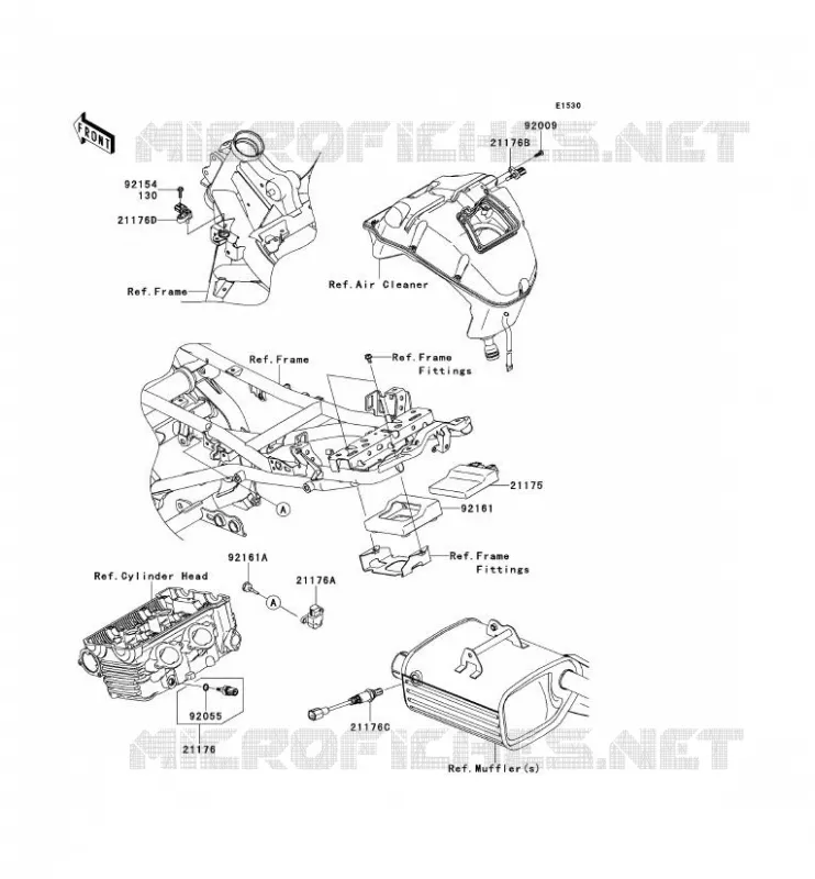 INJECTION CARBURANT Kawasaki MOTOS 650 2013 VERSYS 650  KLE650CDF