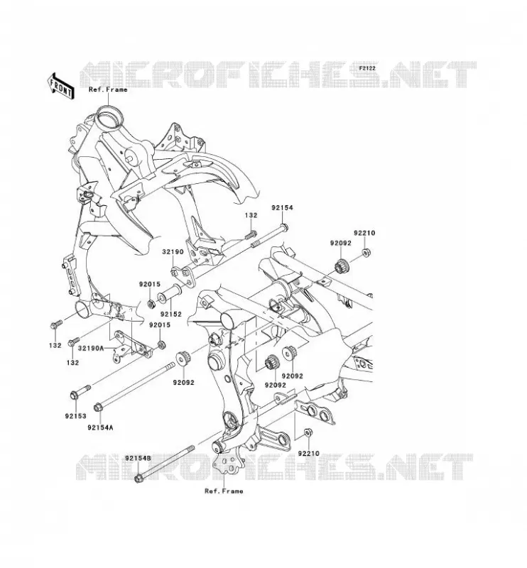 SUPPORT MOTEUR Kawasaki MOTOS 650 2014 VERSYS 650  KLE650CEF