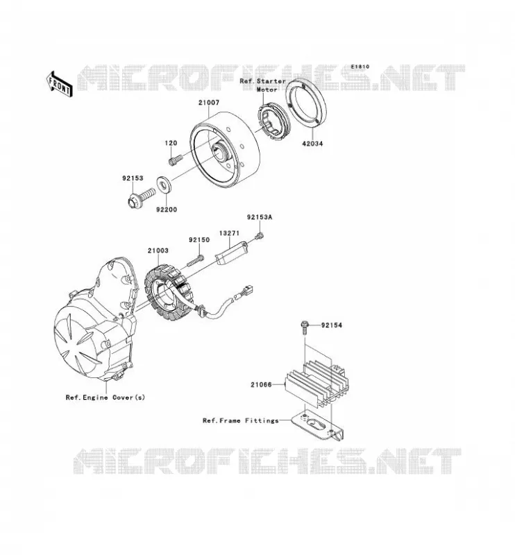 G&Eacute;N&Eacute;RATEUR Kawasaki MOTOS 650 2014 VERSYS 650  KLE650CEF