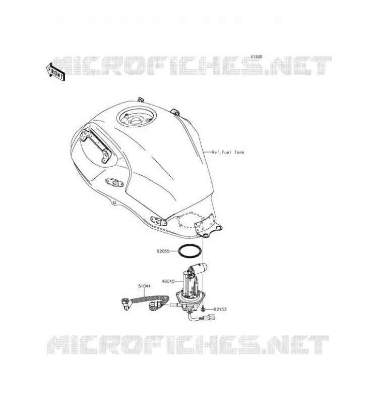 POMPE A ESSENCE Kawasaki MOTOS 650 2014 VERSYS 650  KLE650CEFK